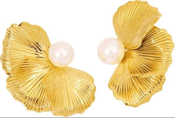 Gold Flower Stud